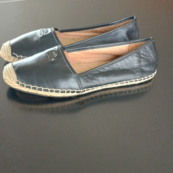 Coach Black Leather Slip On Shoes - Picture 5 of 12